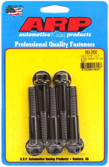 Bilde av 7/16-14 X 2.500 hex black oxide bolts