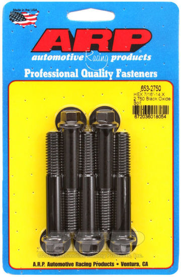 Bilde av 7/16-14 X 2.750 hex black oxide bolts