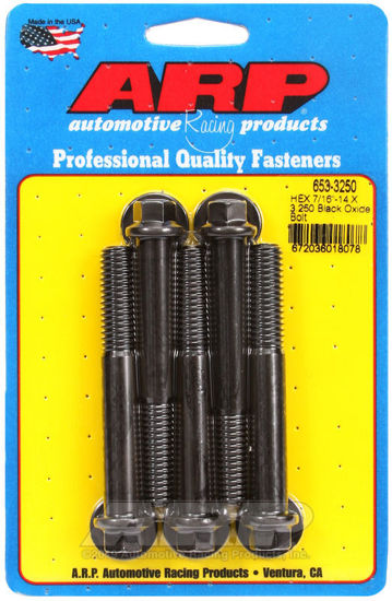 Bilde av 7/16-14 X 3.250 hex black oxide bolts