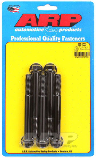 Bilde av 7/16-14 X 4.000 hex black oxide bolts