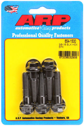 Bilde av 3/8-16 x 1.500 hex 7/16 wrenching black oxide bolts