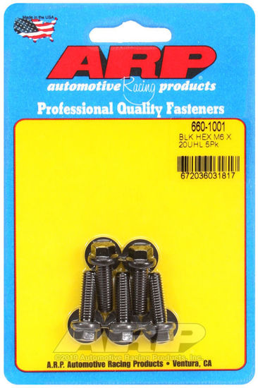 Bilde av M6 x 1.00 x 20 hex black oxide bolts