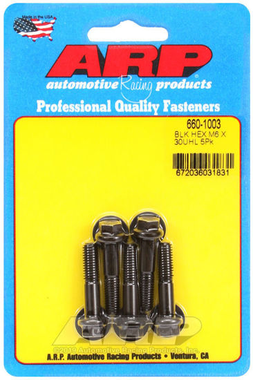 Bilde av M6 x 1.00 x 30 hex black oxide bolts