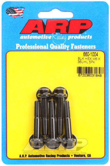 Bilde av M6 x 1.00 x 35 hex black oxide bolts