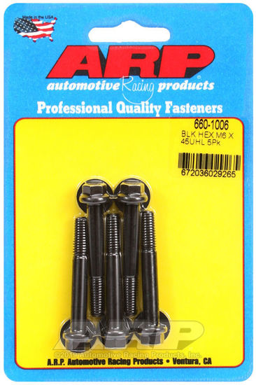 Bilde av M6 x 1.00 x 45 hex black oxide bolts