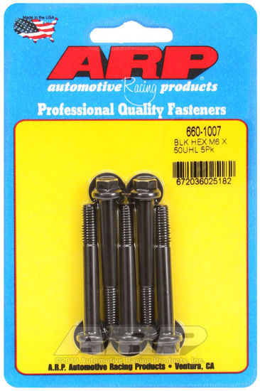 Bilde av M6 x 1.00 x 50 hex black oxide bolts