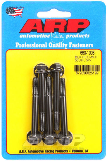 Bilde av M6 x 1.00 x 55 hex black oxide bolts