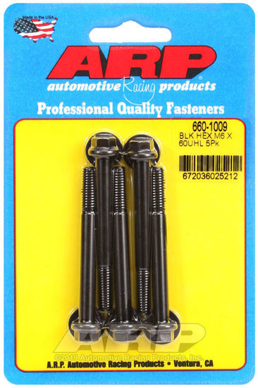 Bilde av M6 x 1.00 x 60  hex black oxide bolts