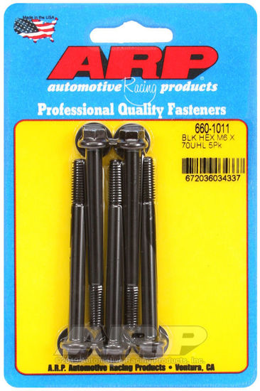 Bilde av M6 x 1.00 x 70 hex black oxide bolts