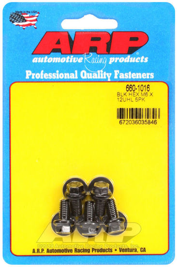 Bilde av M6 x 1.00 x 12  hex black oxide bolts