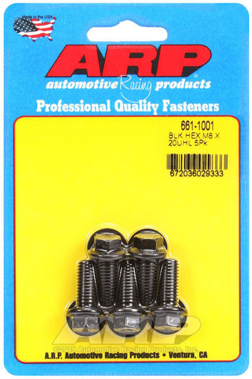 Bilde av M8 x 1.25 x 20 hex black oxide bolts