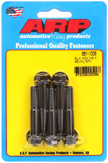 Bilde av M8 x 1.25 x 45 hex black oxide bolts