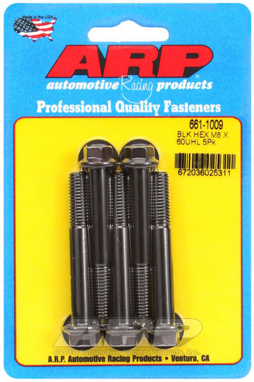 Bilde av M8 x 1.25 x 60  hex black oxide bolts