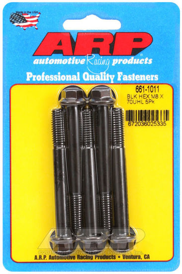 Bilde av M8 x 1.25 x 70 hex black oxide bolts