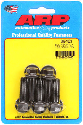 Bilde av M10 x 1.25 x 30 hex black oxide bolts