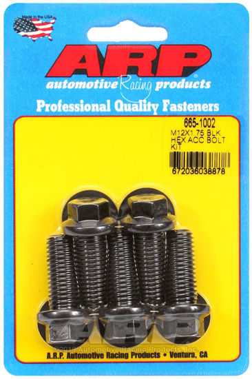 Bilde av M12 x 1.75 x 30 hex black oxide bolts