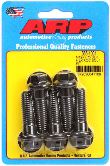 Bilde av M12 x 1.75 x 40 hex black oxide bolts