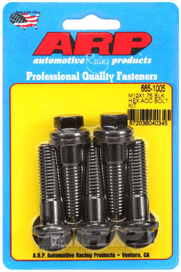 Bilde av M12 x 1.75 x 45 hex black oxide bolts