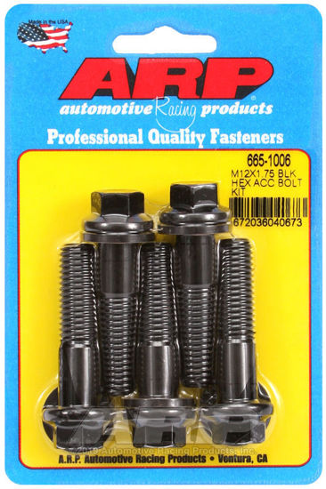 Bilde av M12 x 1.75 x 50 hex black oxide bolts