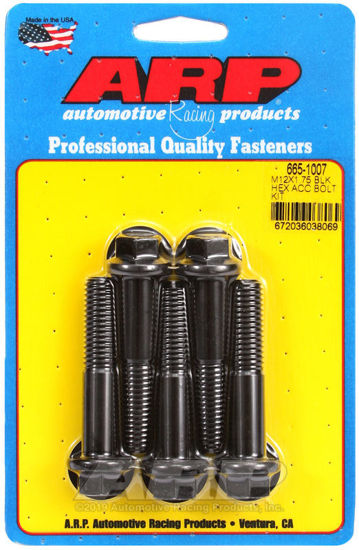 Bilde av M12 x 1.75 x 60 hex black oxide bolts