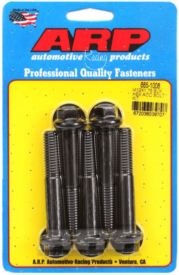 Bilde av M12 x 1.75 x 70 hex black oxide bolts