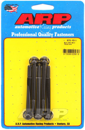 Bilde av M6 x 1.00 x 70 12pt black oxide bolts