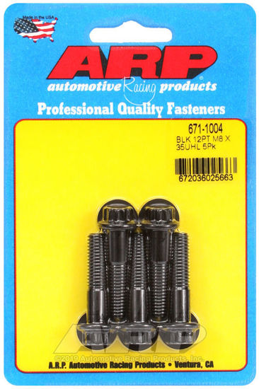 Bilde av M8 x 1.25 x 35 12pt black oxide bolts