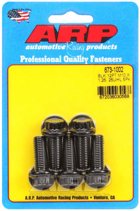 Bilde av M10 x 1.25 x 25 12pt black oxide bolts