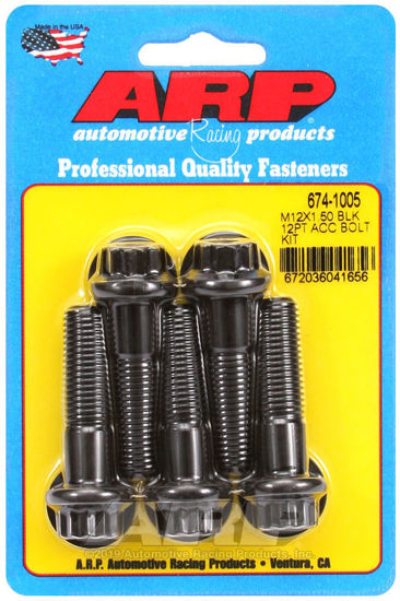 Bilde av M12 x 1.50 x 45 12pt black oxide bolts