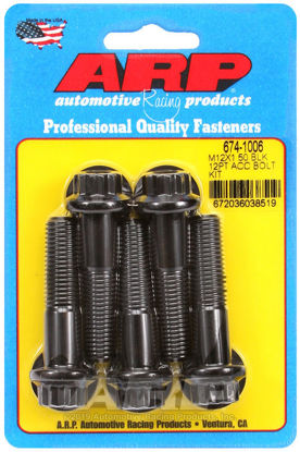 Bilde av M12 x 1.50 x 50 12pt black oxide bolts