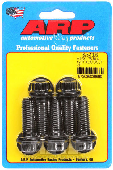 Bilde av M12 x 1.75 x 35 12pt black oxide bolts