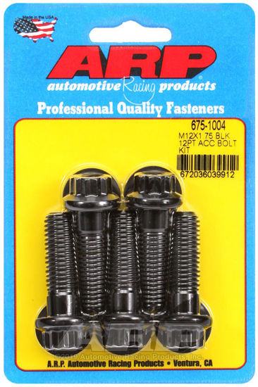 Bilde av M12 x 1.75 x 40 12pt black oxide bolts