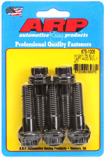 Bilde av M12 x 1.75 x 45 12pt black oxide bolts