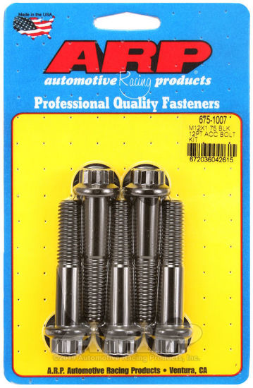 Bilde av M12 x 1.75 x 60 12pt black oxide bolts