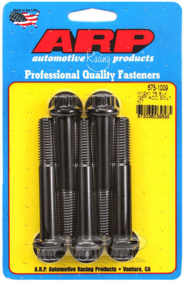 Bilde av M12 x 1.75 x 80 12pt black oxide bolts