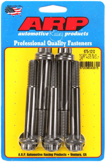 Bilde av M12 x 1.75 x 90 12pt black oxide bolts