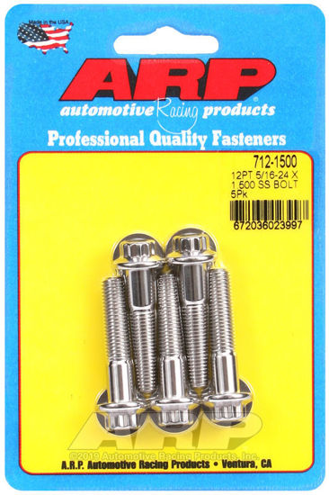 Bilde av 5/16-24 x 1.500 12pt SS bolts