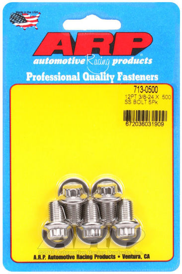 Bilde av 3/8-24 x .500 12pt SS bolts