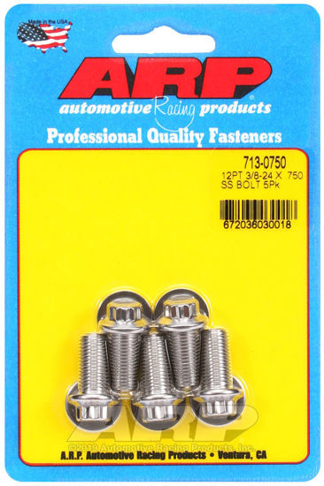 Bilde av 3/8-24 x .750 12pt SS bolts