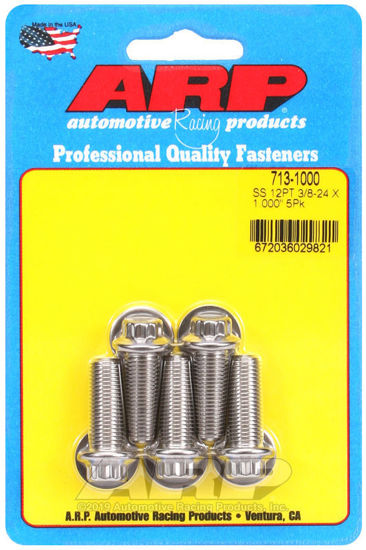 Bilde av 3/8-24 x 1.000 12pt SS bolts