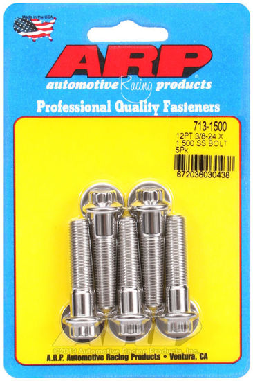 Bilde av 3/8-24 x 1.500 12pt SS bolts