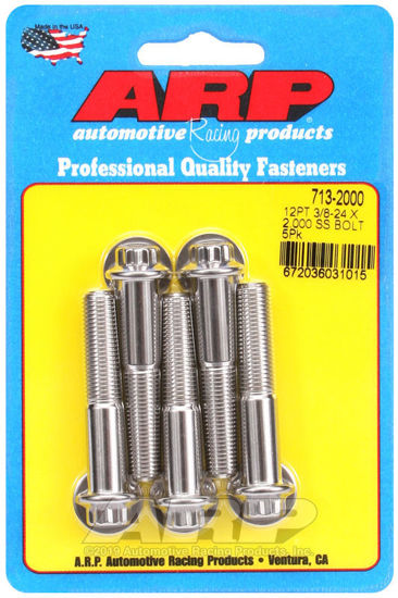 Bilde av 3/8-24 x 2.000 12pt SS bolts