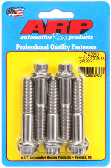 Bilde av 7/16-20 x 2.250 12pt SS bolts