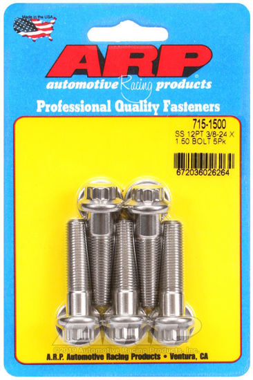 Bilde av 3/8-24 x 1.500 12pt 7/16 wrenching SS bolts