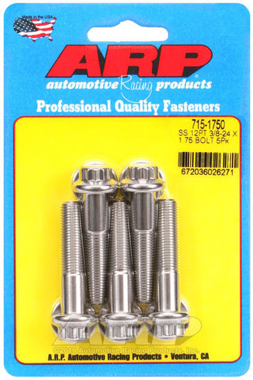 Bilde av 3/8-24 x 1.750 12pt 7/16 wrenching SS bolts