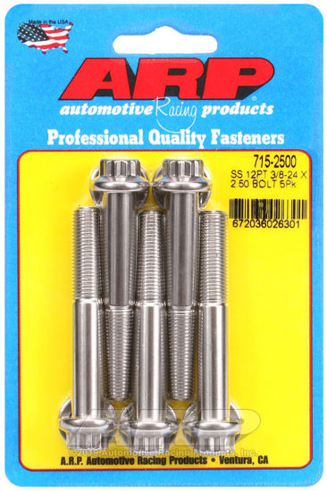 Bilde av 3/8-24 x 2.500 12pt 7/16 wrenching SS bolts