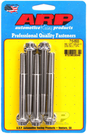 Bilde av 3/8-24 x 3.500 12pt 7/16 wrenching SS bolts