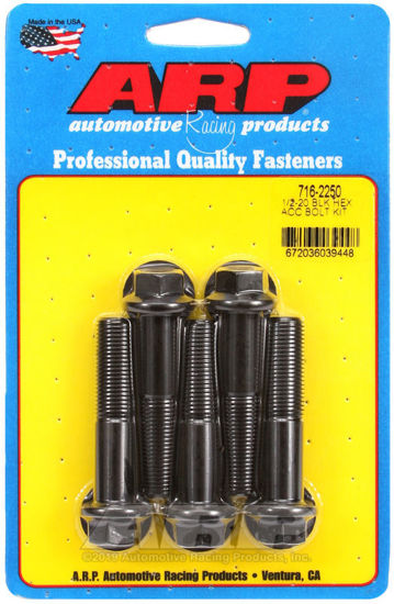 Bilde av 1/2-20 x 2.250 hex black oxide bolts