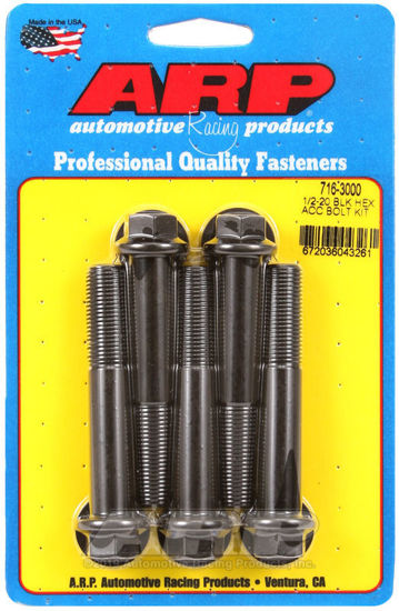 Bilde av 1/2-20 x 3.000 hex black oxide bolts