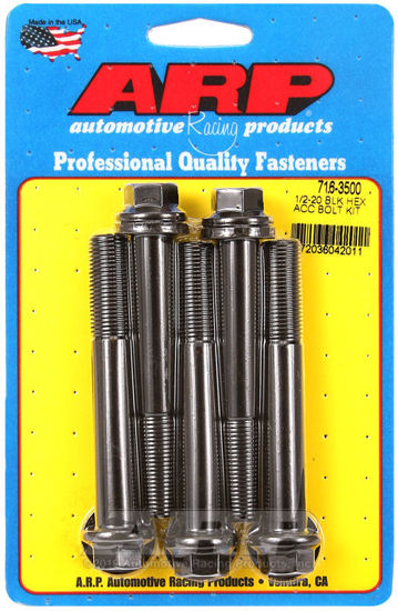 Bilde av 1/2-20 x 3.500 hex black oxide bolts